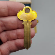 5x Corbin BX1-57B1 Key Blanks 57B1 Keyway Brass 6 Pin NOS 2