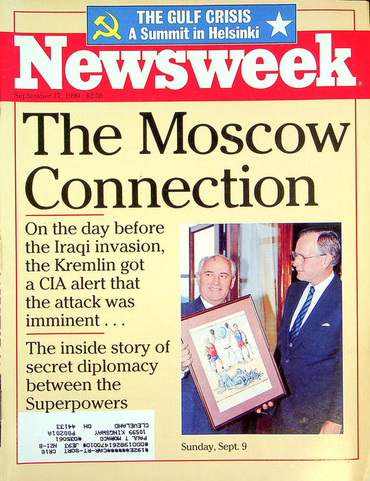 Newsweek Magazine September 17 1990 Russia US Superpowers Iraq Invasion CIA