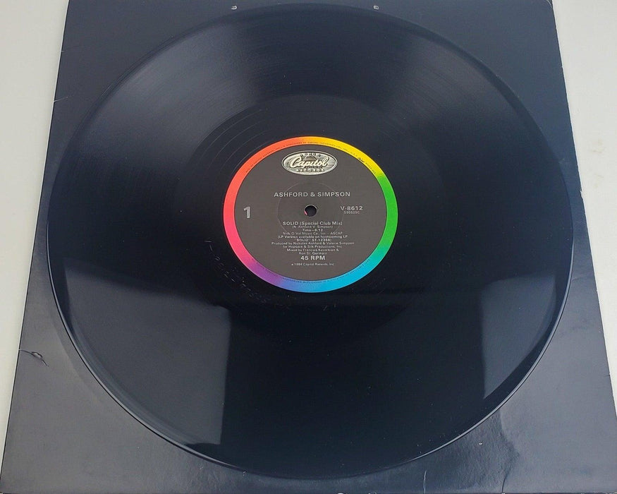 Ashford & Simpson Solid 33 RPM Single Record Capitol Records 1984 V-8612 3
