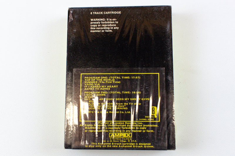 Ronnie Aldrich And His Two Pianos: Top Of The World Quad 8 Track w/ Sleeve