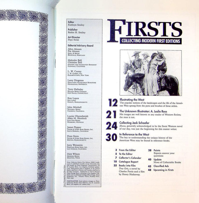 Firsts Magazine May 1993 Vol 3 No 5 Collecting Jack Schaefer 2