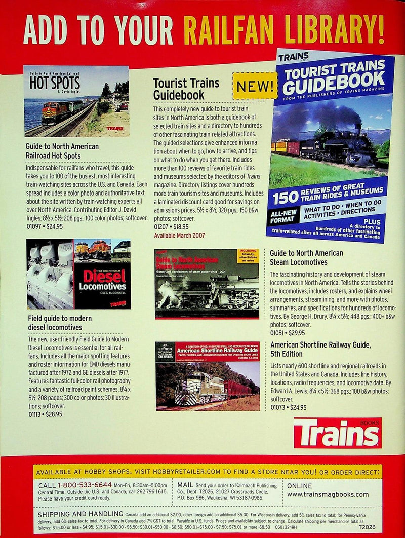 Trains Magazine March 2007 Vol 67 # 3 Urban Terminal