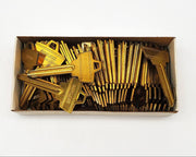 50x Schlage 35-201 Key Blanks Wafer Gold Tone NOS 3