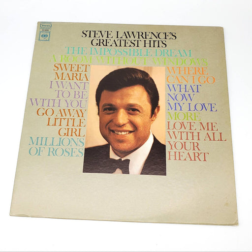 Steve Lawrence Steve Lawrence's Greatest Hits LP Record Columbia 1967 CS 9565 1