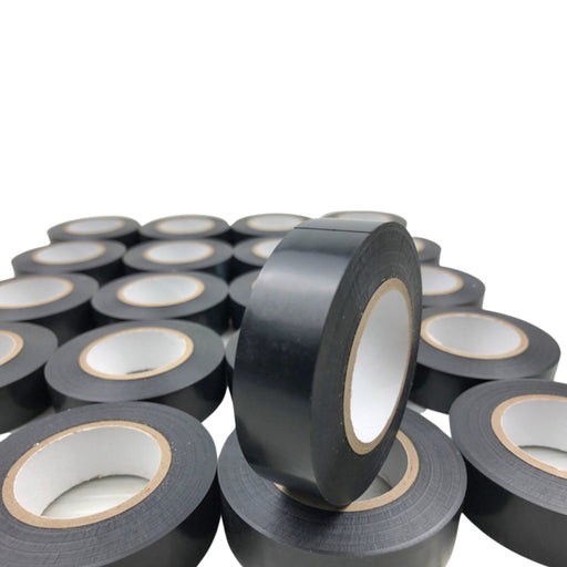 Black Vinyl Electrical Tape 20 Rolls PVC Utility Insulated 3/4" x 60ft Wire Wrap 1