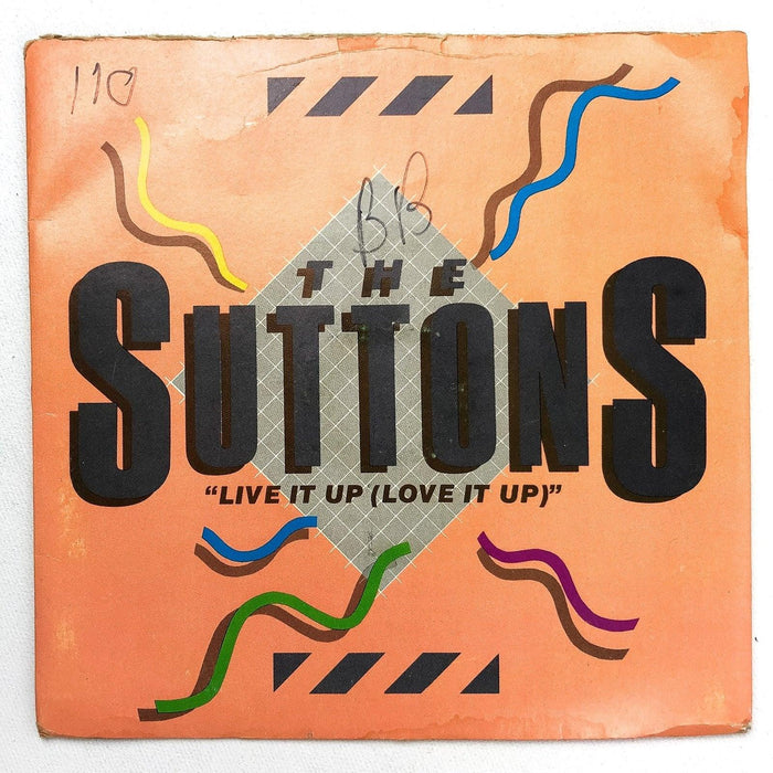 The Suttons 45 RPM 7" Single Live It Up Love It Up / Kraazy Rockshire Records 4
