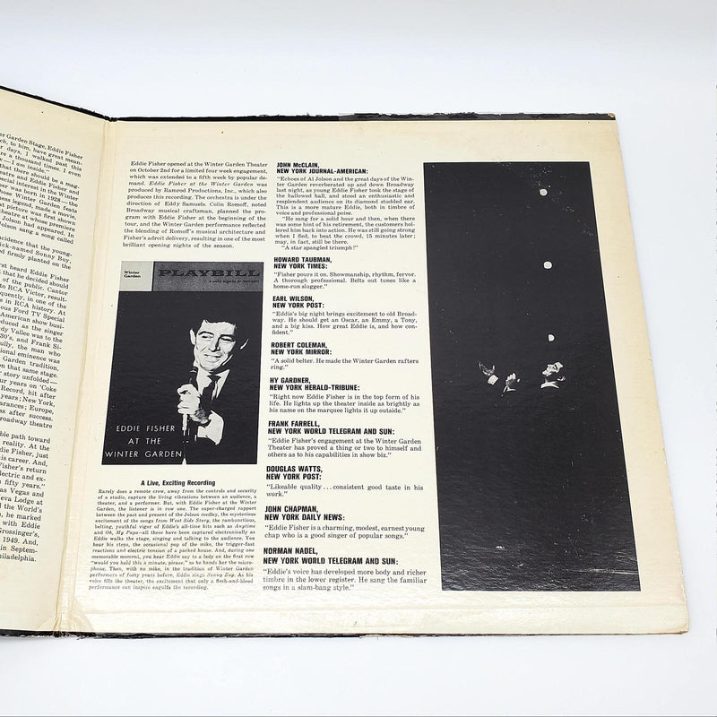 Eddie Fisher At The Winter Garden Double LP Record Ramrod Records 1963 RRS-1 5