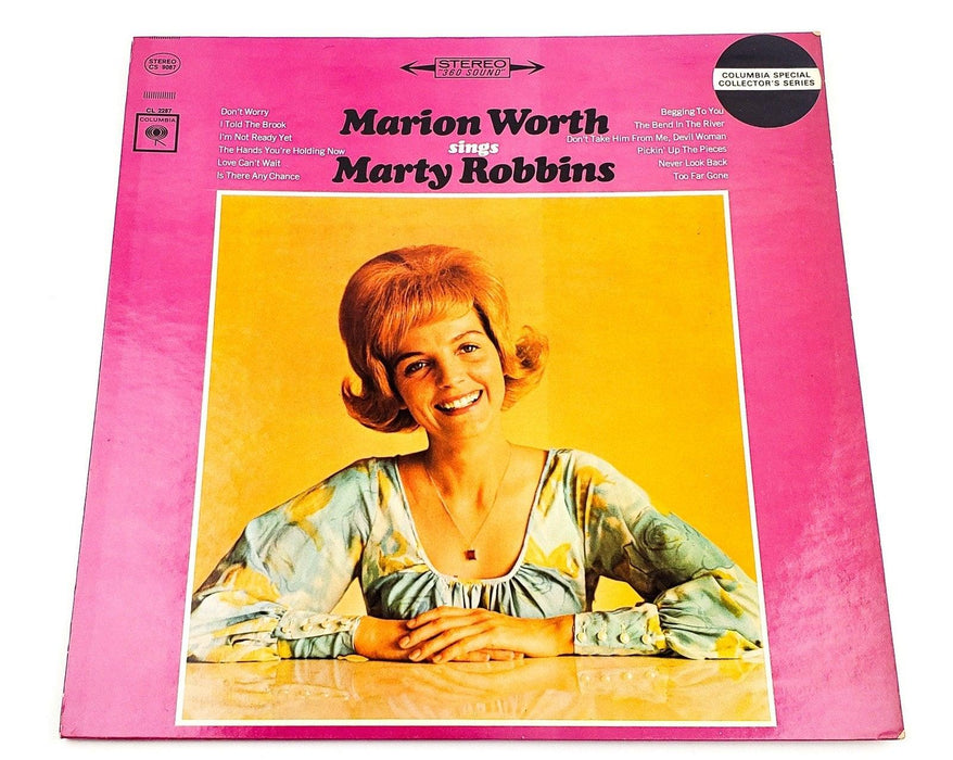 Marion Worth Sings Marty Robbins 33 RPM LP Record Columbia 1964 1