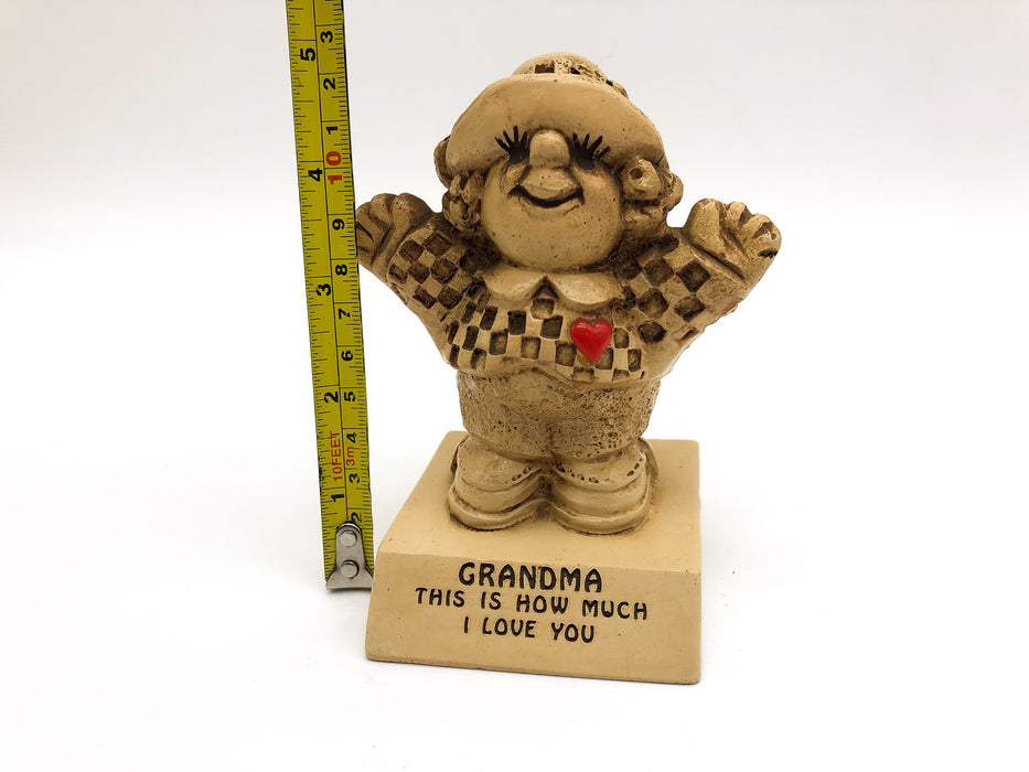 Vintage Paula Figurine Grandma I Love You This Much Girl Arms Open Wide 1970s 8