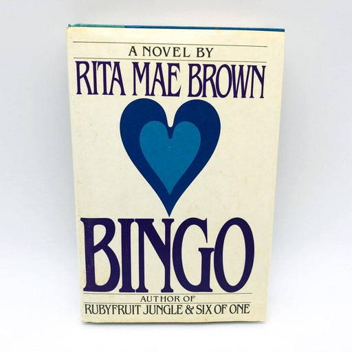 Bingo Hardcover Rita Mae Brown 1988 Old Age Romance Rivalry Friendship 1