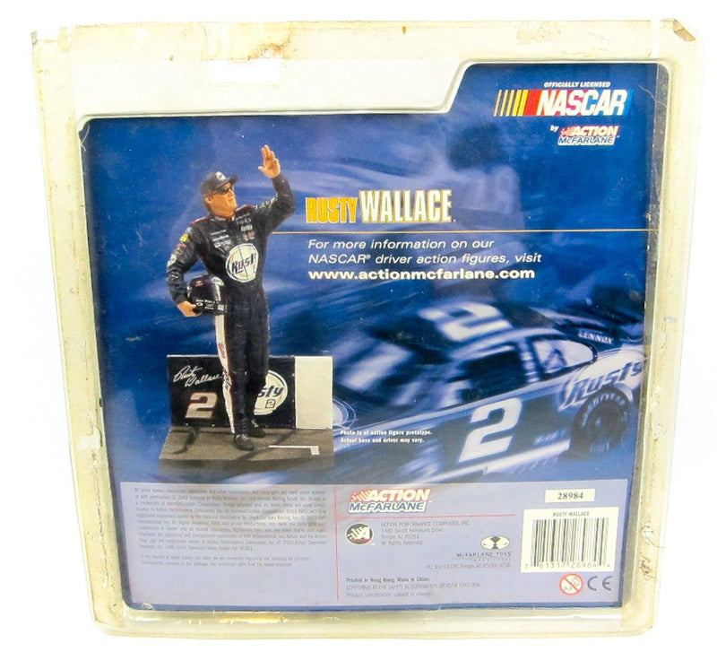 Nascar: Rusty Wallace: Mini Bobblehead & #2 Action Figure 2004 - Lot of 2 | NEW 5