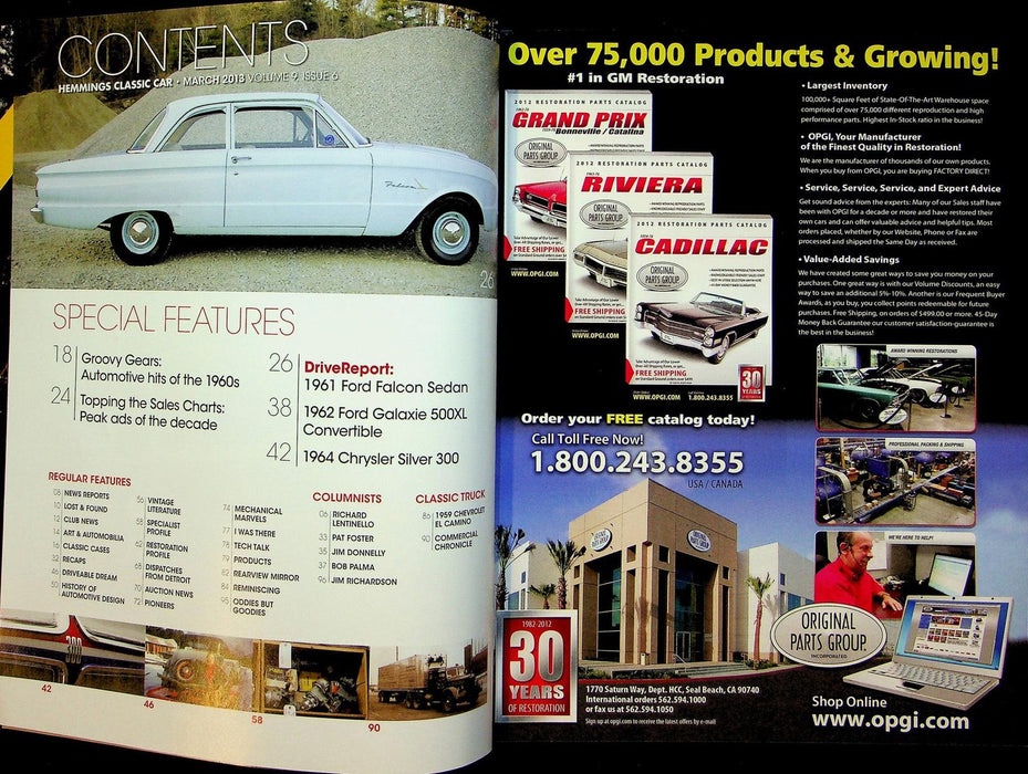 Hemmings Classic Car Magazine March 2013 Vol 9 No 6 Cars Of The '60s