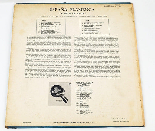 Juan Bota Espana Flamenca Record 33 RPM LP COL-142 Colonial 2