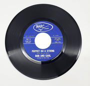 Bob & Earl Puppet On A String 45 RPM Single Record Marc Records 1964 105 1