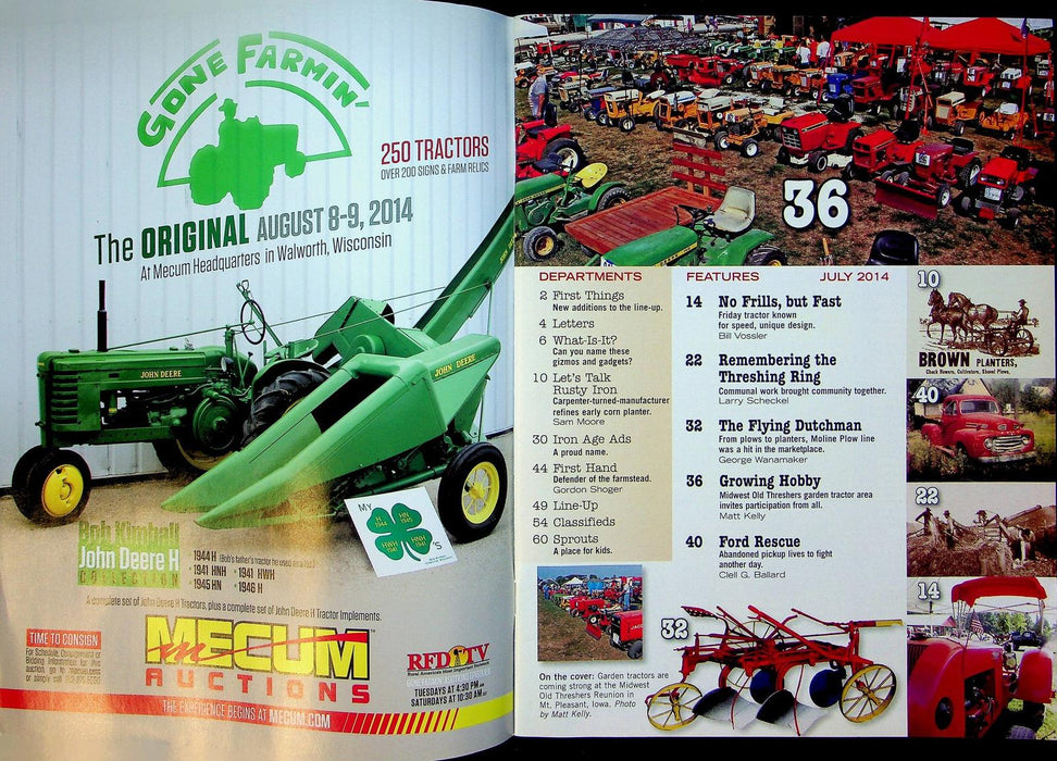 Farm Collector Magazine July 2014 Vol 16 # 12 The Flying Dutchman