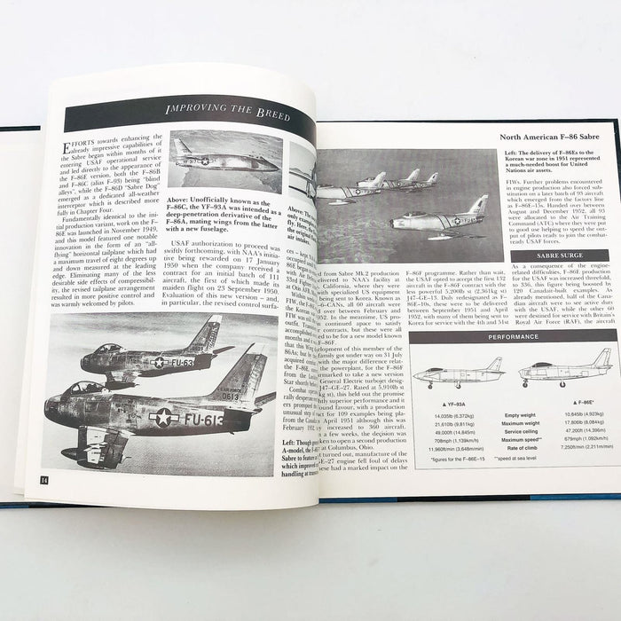 Classic Warplanes North American F-86 Sabre Hardcover Lindsay Peacock 1991 Plane 8