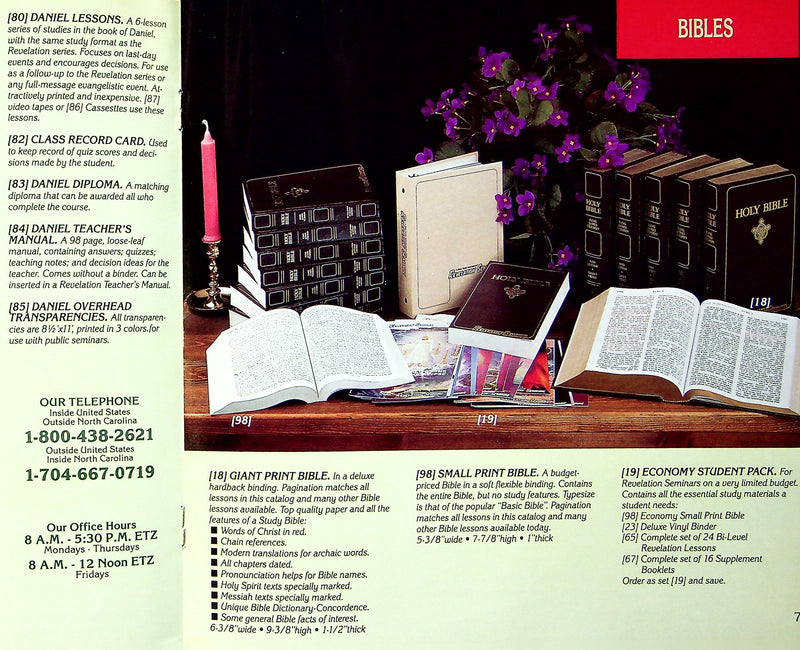 Revelation Seminars Fascinating World of the Apocalypse Catalog