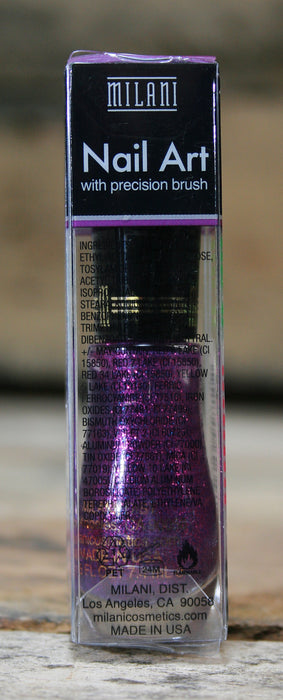 Milani Nail Art with Precision Brush Nail Polish #710 Purple Outline