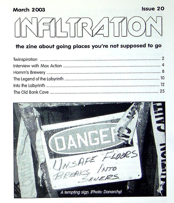 Infiltration Magazine 2003 Issue 20 Twin Cities Spectacular 2