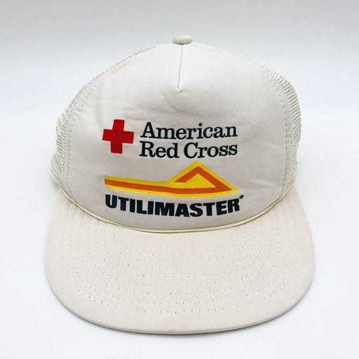 American Red Cross Hat Trucker Mesh Snapback Utilimaster Vintage Designer Award 1