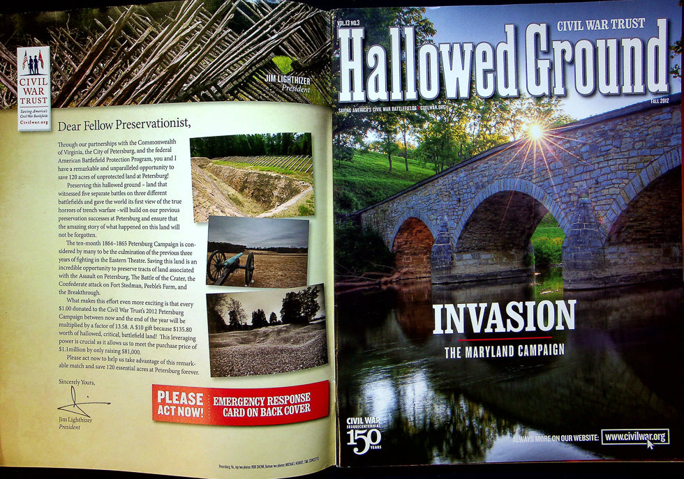 Hallowed Ground Magazine Fall 2012 Vol 13 No 3 Crutial Land At Petersburgh 2