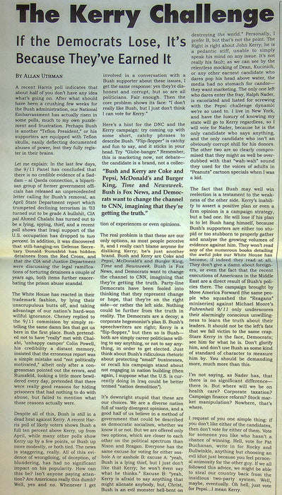 The Beast Newspaper 2004 # 52 2 Party System Declares Victory