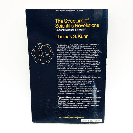 The Structure Of Scientific Revolutions Paperback Thomas S Kuhn 1970 2nd Ed Cpy1 2