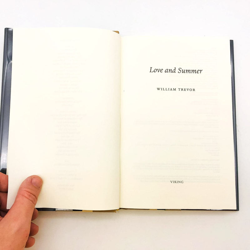Love And Summer Hardcover William Trevor 2009 1st Edition Ireland Love Affair 7