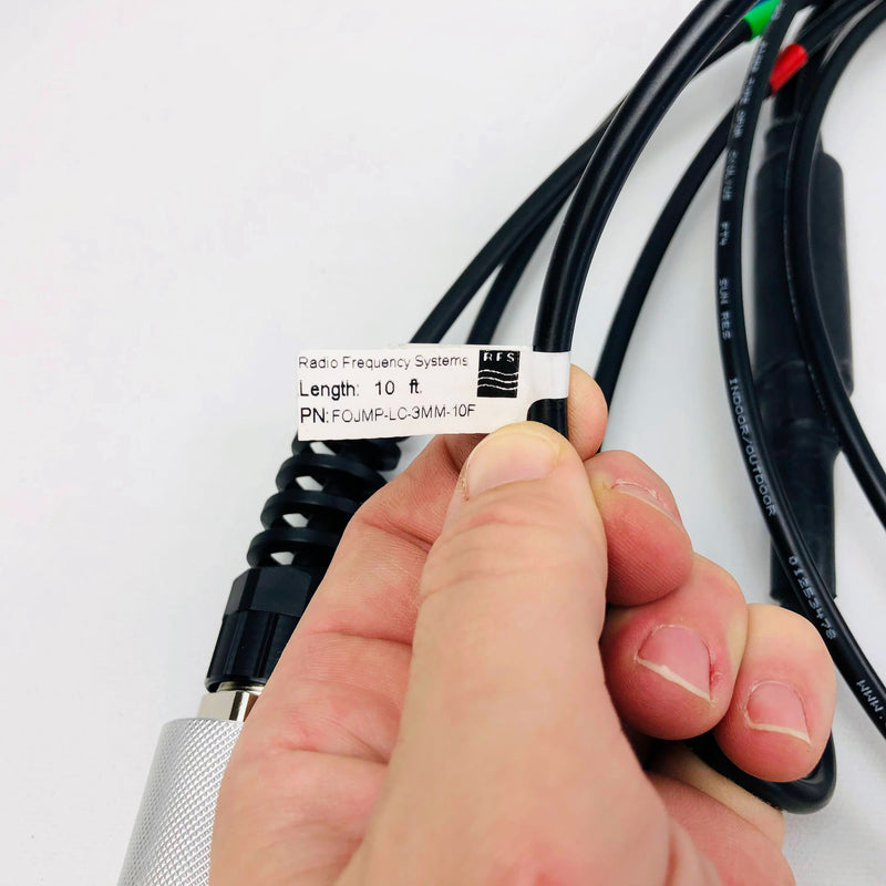 RFS Hybriflex Fiber Optic Cable 3 Pair ODC to LC Connectors 10F FOJMP-LC-3MM-10F