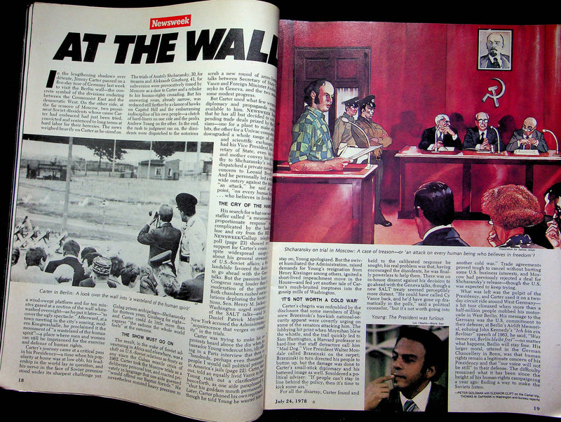 Newsweek Magazine July 24 1978 Anatoly Shcharansky Moscow Russia Trial Treason 3