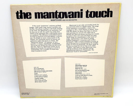 The Mantovani Touch 33 RPM LP Record London Records 1968 PS 526 2