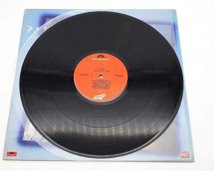 Peaches & Herb 2 Hot! 33 RPM LP Record Polydor 1978 PD-1-6172 Copy 2 5