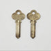 2x Corbin P&F Key Blanks X1 69 6 Brass 6 Pin NOS Tarnished 7