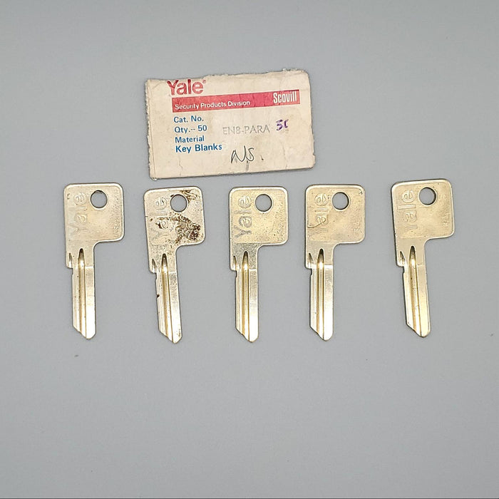 5x Yale EN8 PARA Keyway Key Blanks Nickel Silver 5 Pin NOS 3