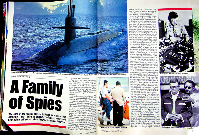 Newsweek Magazine June 1985 Walker Family Spies Russia KGB The Goonies Spielberg 3