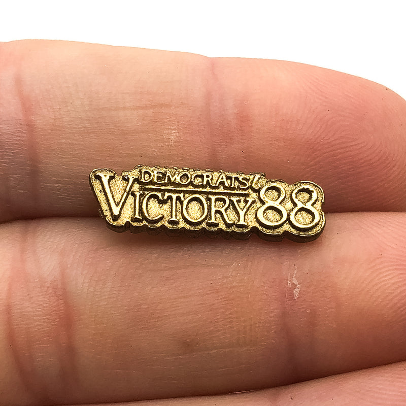 Democrats Victory 1988 Lapel Pin General Election President George H. W. Bush 1