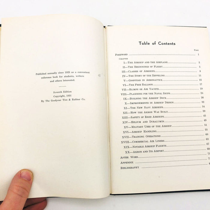The Story Of The Airship Hardcov Hugh Allen 1931 Goodyear Tire and Rubber 7th Ed 8