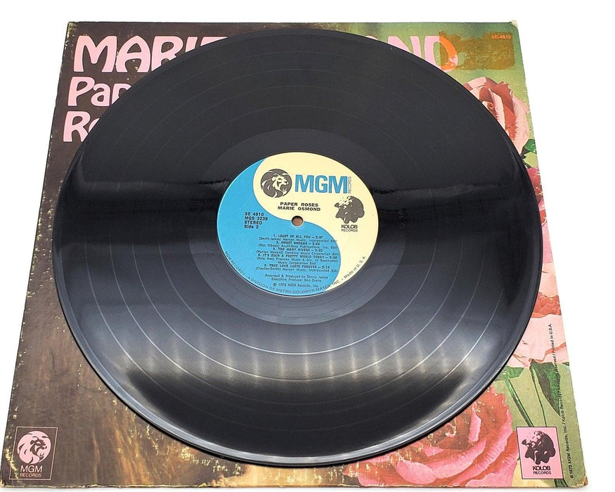 Marie Osmond Paper Roses 33 RPM LP Record MGM Records 1973 SE 4910 6