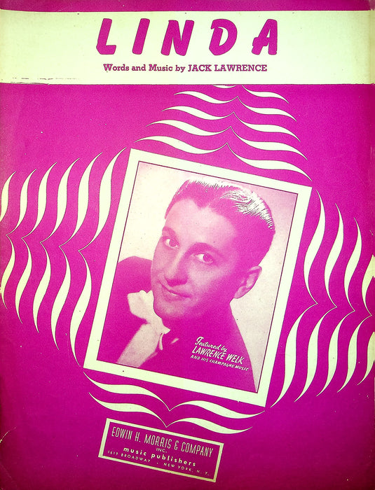 Vintage Sheet Music Linda 1946 Lawrence Welk Jack Lawrence Piano Vocal Love Song 1