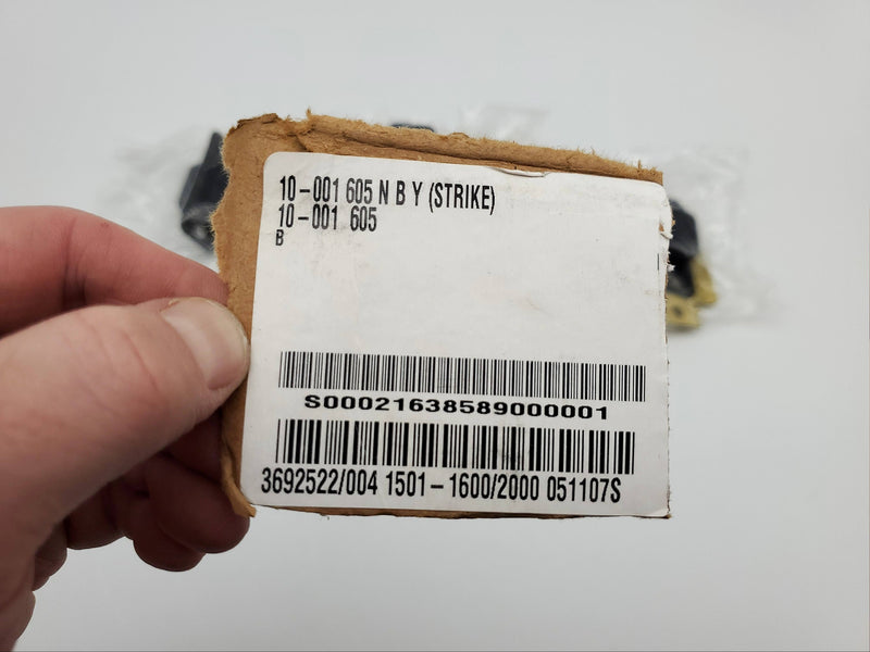 5x Schlage Door Strike 10-001 w/ Dust Box Bright Brass 605 NOS