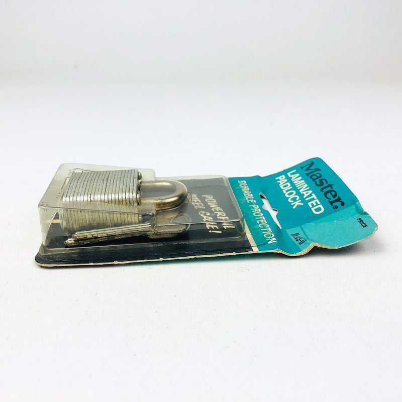 Vintage No 105-D Master Lock Padlock 3/4" Shackle New Old Stock NOS Multi Spring