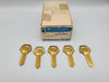 5x Corbin BZ1-59B1 Key Blanks 59B1 Keyway Brass 5 Pin NOS 3