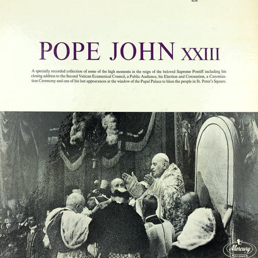 Pope John XXIII Record 33 RPM LP Sounds of the Vatican RS600 Mercury 1963 1