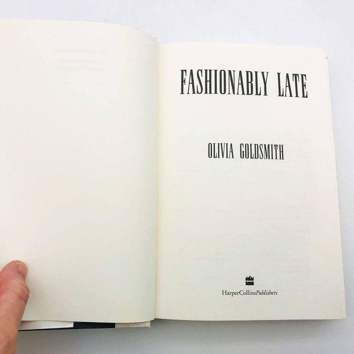 Fashionably Late Olivia Goldsmith Hardcover 1994 1st Edition Clothing Designer 6