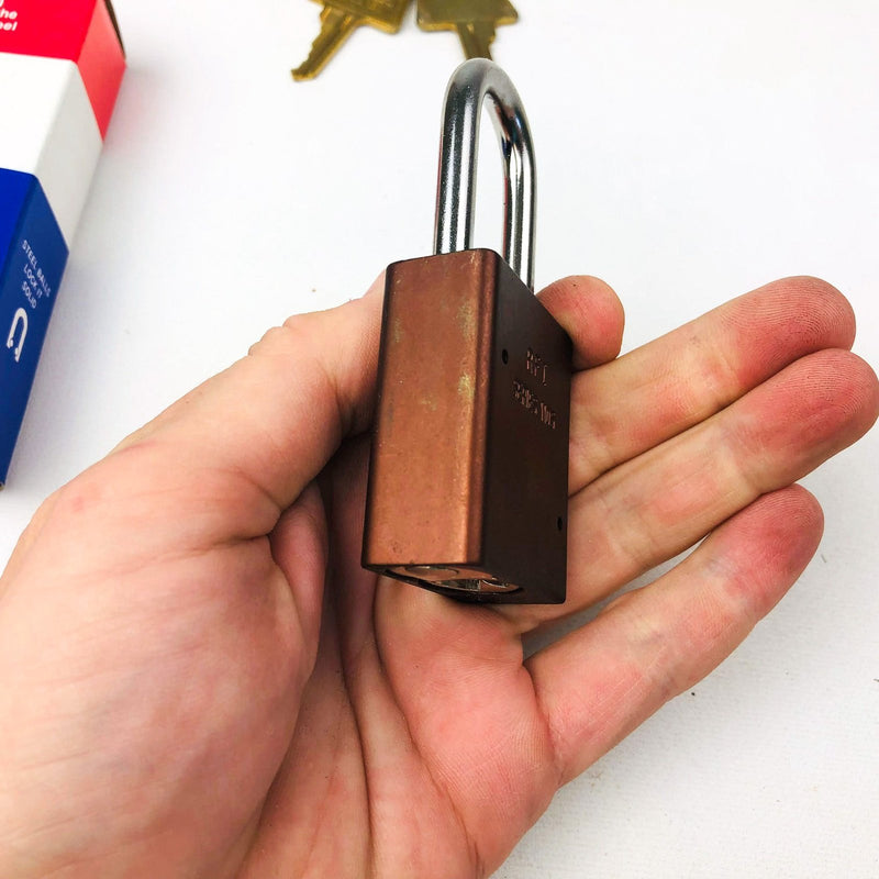 Vintage American Lock Company Steel Ball Padlock Model 1106D KA22576 New NOS 7