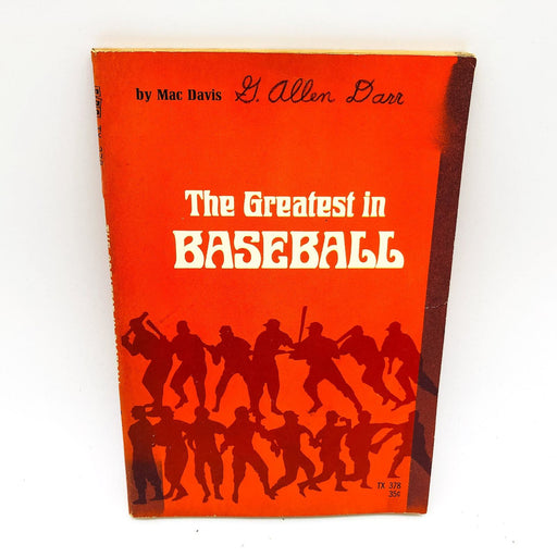 The Greatest In Baseball SC Mac Davis 1962 Lou Gehric Jackie Robinson 1st Print 1