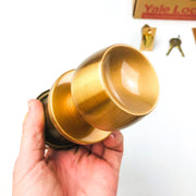 Yale Storeroom Closet Door Knob Lockset BR5405 US10 Satin Bronze New ADA Strike 7
