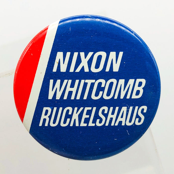 Nixon Whitcomb Ruckelshaus Button 1.25" Presidential Campaign Political 1