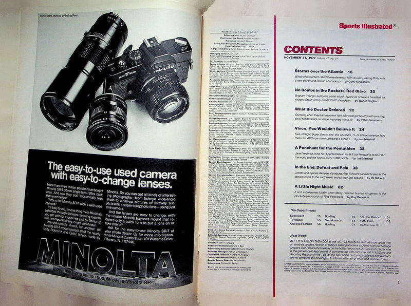 Sports Illustrated Magazine Dec 21 1977 AFC vs NFC National Football League 2