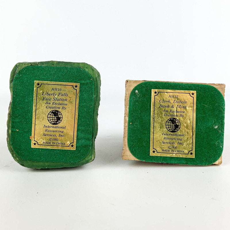 Liberty Falls Miniature Houses Mini Fire Station AH10 Clark Dubois Bank AH12 7